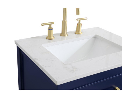 Elegant Bathroom Vanity - Blue, L 24" (VF19024BL)