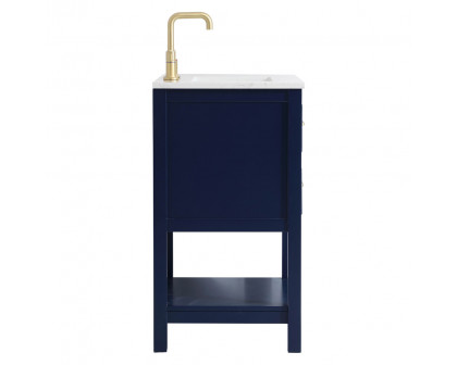 Elegant Bathroom Vanity - Blue, L 24" (VF19024BL)