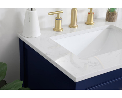 Elegant Bathroom Vanity - Blue, L 24" (VF19024BL)