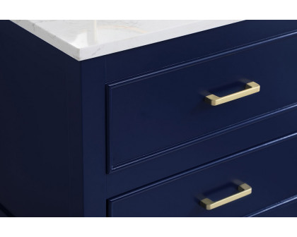 Elegant Bathroom Vanity - Blue, L 24" (VF19024BL)