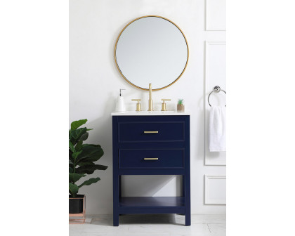 Elegant Bathroom Vanity - Blue, L 24" (VF19024BL)