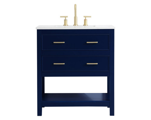 Elegant Bathroom Vanity - Blue (VF19030BL)