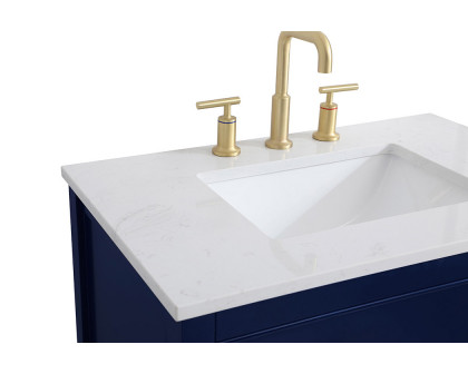 Elegant Bathroom Vanity - Blue (VF19030BL)