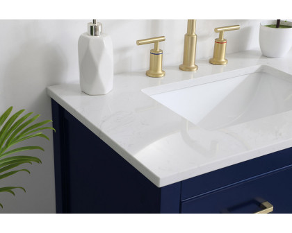 Elegant Bathroom Vanity - Blue (VF19030BL)