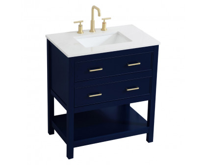 Elegant Bathroom Vanity - Blue (VF19030BL)