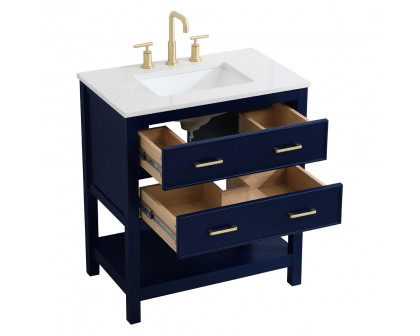 Elegant Bathroom Vanity - Blue (VF19030BL)