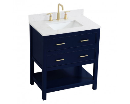 Elegant Bathroom Vanity - Blue (VF19030BL-BS)