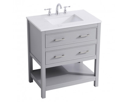 Elegant Bathroom Vanity - Gray (VF19030GR)