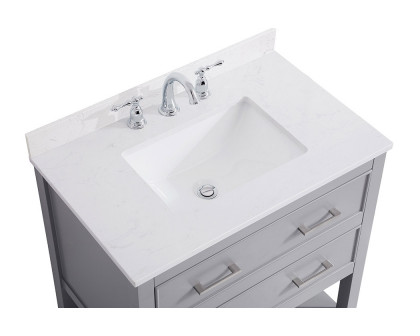 Elegant Bathroom Vanity - Gray (VF19030GR-BS)