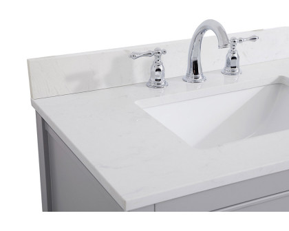 Elegant Bathroom Vanity - Gray (VF19030GR-BS)