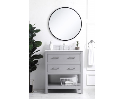 Elegant Bathroom Vanity - Gray (VF19030GR-BS)