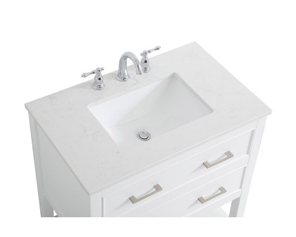 Elegant Bathroom Vanity - White (VF19030WH)