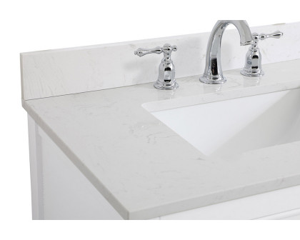 Elegant Bathroom Vanity - White (VF19030WH-BS)