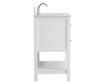 Elegant Bathroom Vanity - White (VF19030WH-BS)