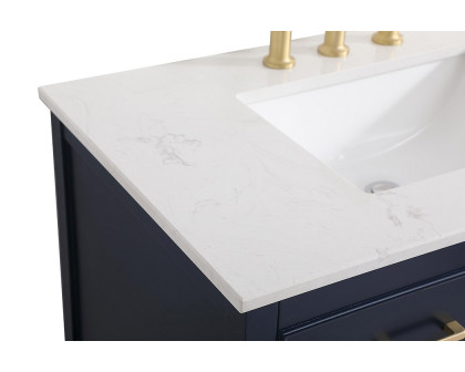 Elegant Bathroom Vanity - Blue (VF19036BL)