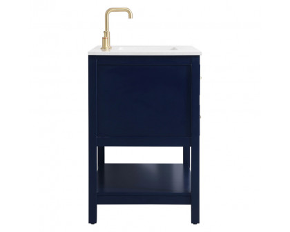 Elegant Bathroom Vanity - Blue (VF19036BL)