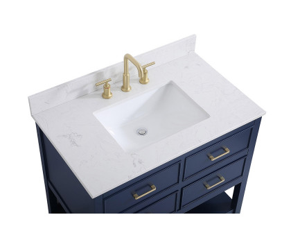 Elegant Bathroom Vanity - Blue (VF19036BL-BS)