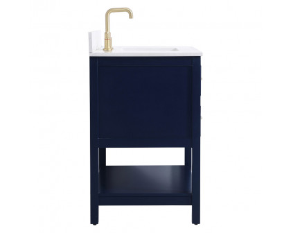 Elegant Bathroom Vanity - Blue (VF19036BL-BS)