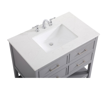 Elegant Bathroom Vanity - Gray (VF19036GR)