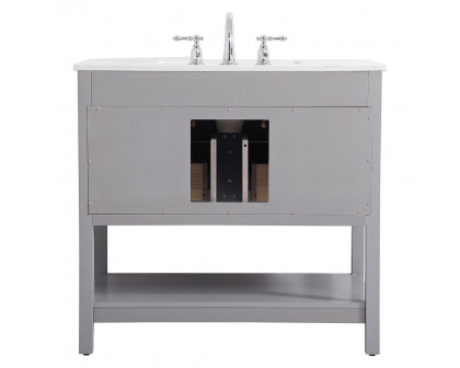 Elegant Bathroom Vanity - Gray (VF19036GR)