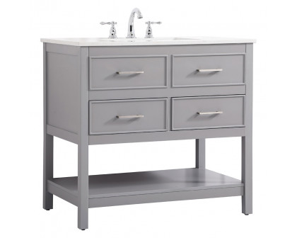 Elegant Bathroom Vanity - Gray (VF19036GR)