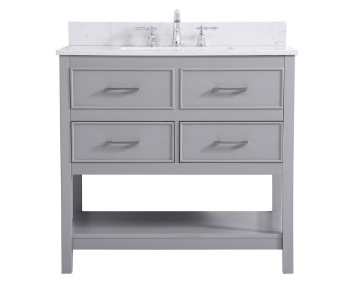 Elegant Bathroom Vanity - Gray (VF19036GR-BS)