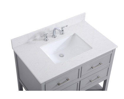 Elegant Bathroom Vanity - Gray (VF19036GR-BS)