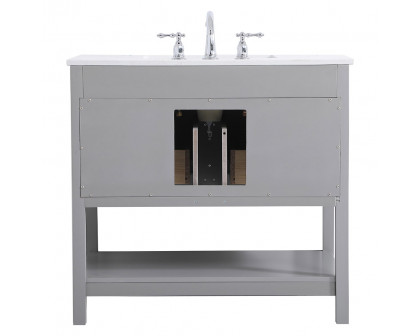 Elegant Bathroom Vanity - Gray (VF19036GR-BS)