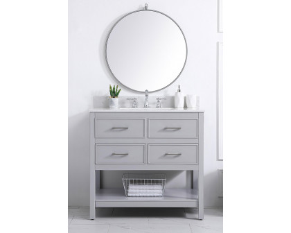 Elegant Bathroom Vanity - Gray (VF19036GR-BS)