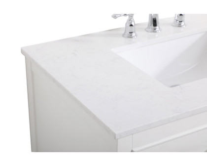 Elegant Bathroom Vanity - White (VF19036WH)