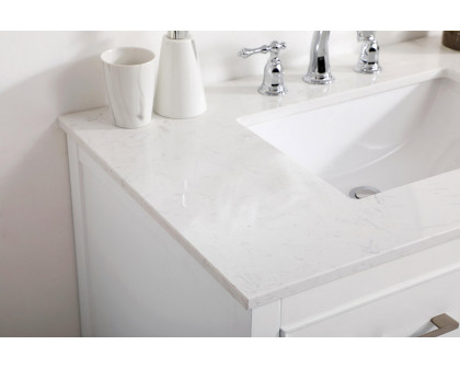 Elegant Bathroom Vanity - White (VF19036WH)