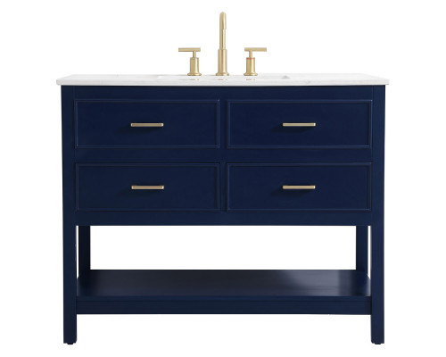 Elegant Bathroom Vanity - Blue (VF19042BL)