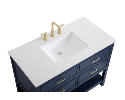 Elegant Bathroom Vanity - Blue (VF19042BL)