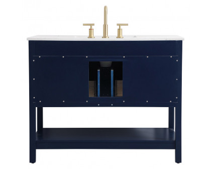 Elegant Bathroom Vanity - Blue (VF19042BL)