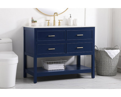 Elegant Bathroom Vanity - Blue (VF19042BL)