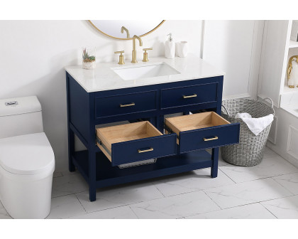 Elegant Bathroom Vanity - Blue (VF19042BL)