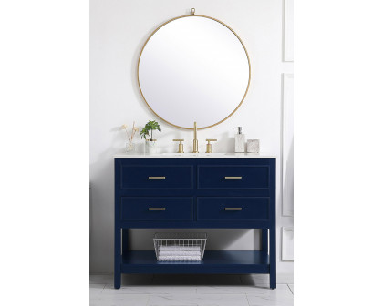 Elegant Bathroom Vanity - Blue (VF19042BL)