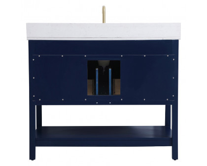 Elegant Bathroom Vanity - Blue (VF19042BL-BS)