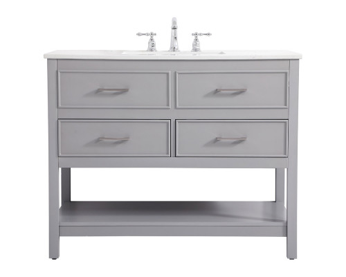 Elegant Bathroom Vanity - Gray (VF19042GR)