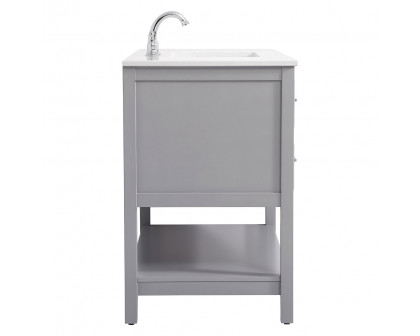 Elegant Bathroom Vanity - Gray (VF19042GR)