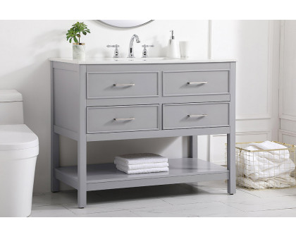 Elegant Bathroom Vanity - Gray (VF19042GR)