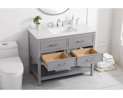 Elegant Bathroom Vanity - Gray (VF19042GR)