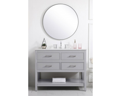 Elegant Bathroom Vanity - Gray (VF19042GR)