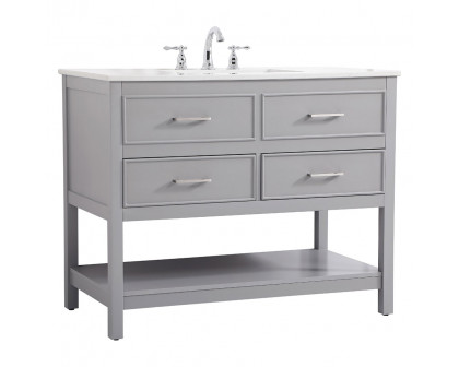 Elegant Bathroom Vanity - Gray (VF19042GR)