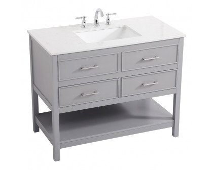 Elegant Bathroom Vanity - Gray (VF19042GR)