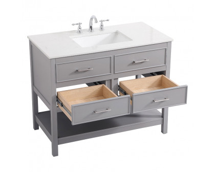 Elegant Bathroom Vanity - Gray (VF19042GR)