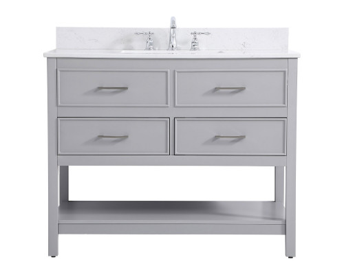 Elegant Bathroom Vanity - Gray (VF19042GR-BS)