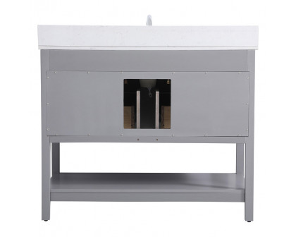 Elegant Bathroom Vanity - Gray (VF19042GR-BS)