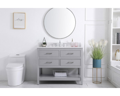 Elegant Bathroom Vanity - Gray (VF19042GR-BS)