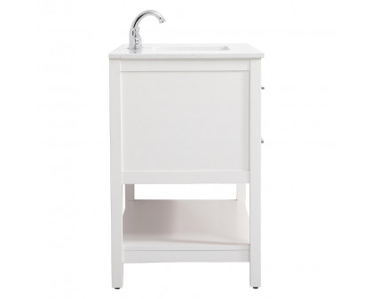 Elegant Bathroom Vanity - White (VF19042WH)